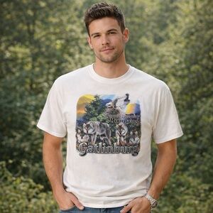 Gatlinburg great smoky mountains, men’s size, large Wolf Tee